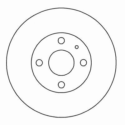 A.B.S. Bremseskive 16458 ventileret 255mm 20mm for MINI MAZDA