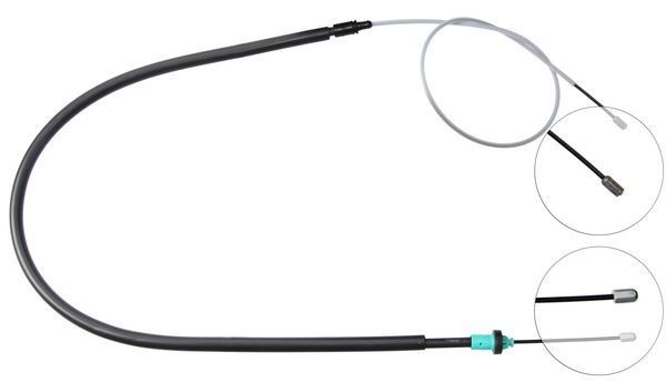 A.B.S. Håndbremsekabel k13076 for PEUGEOT