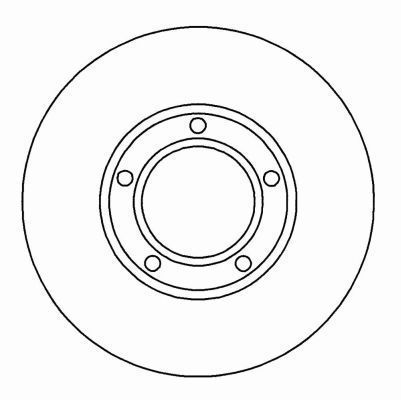 A.B.S. Bremseskive 15814 fuld 254mm 14mm for FORD