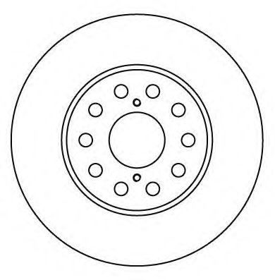 A.B.S. Bremseskive 16612 ventileret 281mm 22mm for TOYOTA