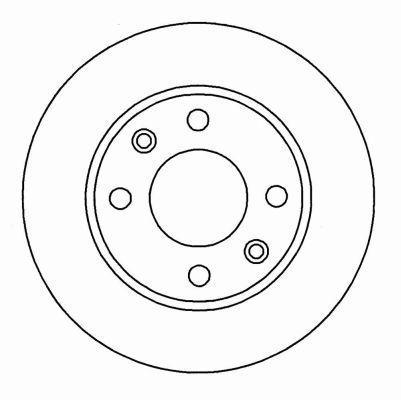 A.B.S. Bremseskive 15318 ventileret 247mm 20mm for PEUGEOT CITROËN
