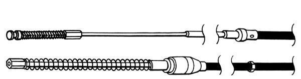 A.B.S. Håndbremsekabel k12886 for VAG