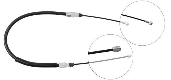 A.B.S. Håndbremsekabel k19747 for PEUGEOT