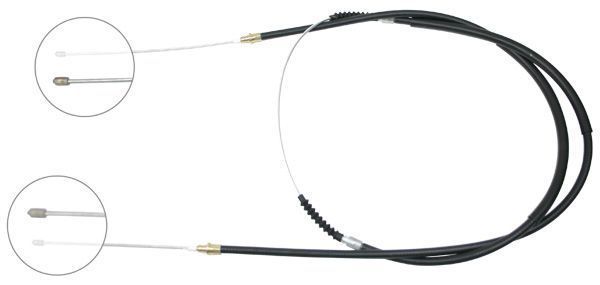 A.B.S. Håndbremsekabel k16835 for FIAT PEUGEOT