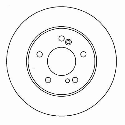 A.B.S. Bremseskive 16450 fuld 290mm 10mm for MERCEDES-BENZ