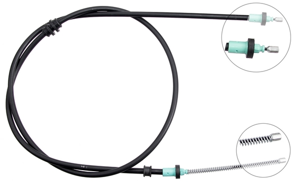 A.B.S. Håndbremsekabel k17249 for DACIA