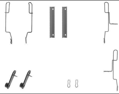 A.B.S. Tilbehørssæt, skivebremsebelægning 1188q for PEUGEOT CITROËN