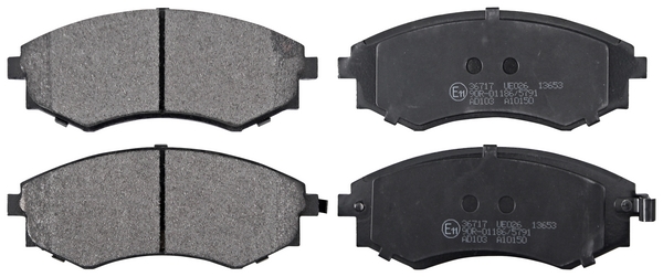 A.B.S. Bremseklodser 36717 for NISSAN DAEWOO HYUNDAI KIA JAC