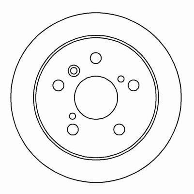 A.B.S. Bremseskive 16229 fuld 269mm 10mm for TOYOTA LEXUS