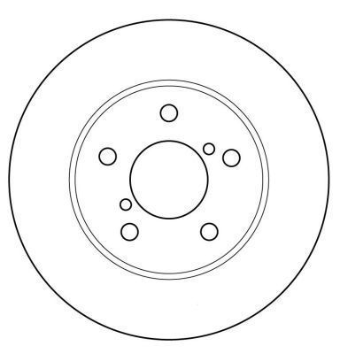 A.B.S. Bremseskive 16631 ventileret 242mm 18mm for SUBARU