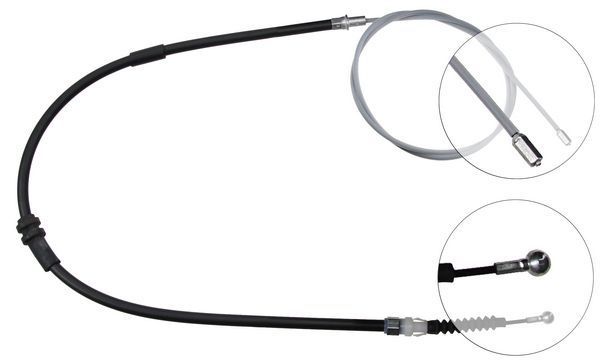 A.B.S. Håndbremsekabel k13836 for VW VAG