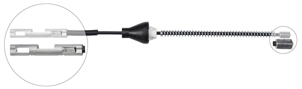 A.B.S. Håndbremsekabel k19999 for FORD