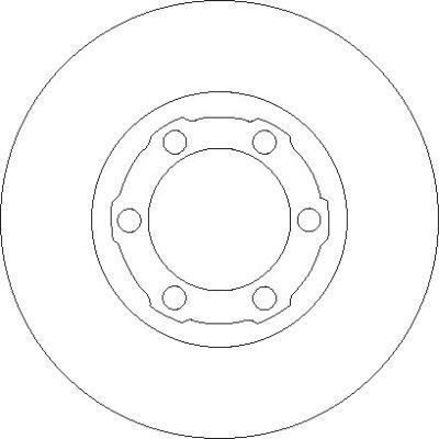 A.B.S. Bremseskive 16000 ventileret 258mm 22mm for MITSUBISHI