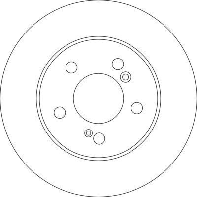A.B.S. Bremseskive 17107 fuld 290mm 10mm for MERCEDES-BENZ