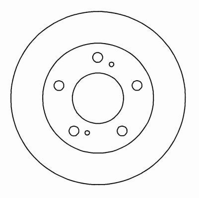A.B.S. Bremseskive 16496 ventileret 250mm 22mm for NISSAN