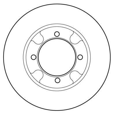 A.B.S. Bremseskive 15876 ventileret 250mm 20mm for MAZDA