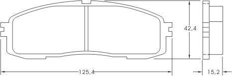 A.B.S. Bremseklodser 36626 for TOYOTA