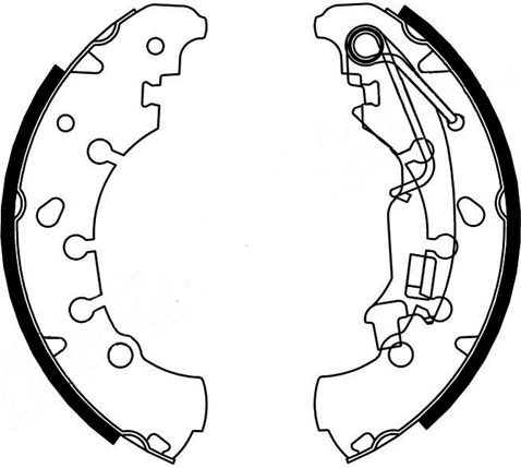 A.B.S. Bremsebakkesæt 9214 for OPEL FIAT VAUXHALL