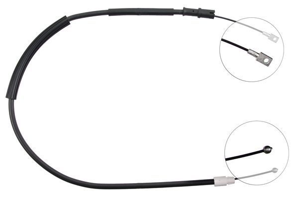 A.B.S. Håndbremsekabel k10008 for MERCEDES-BENZ