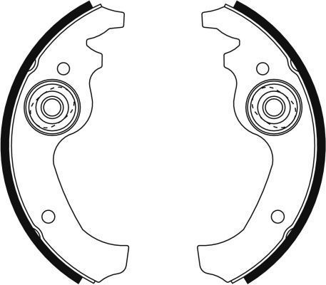 A.B.S. Bremsebakkesæt 8005 for FIAT AUTOBIANCHI FSO SEAT
