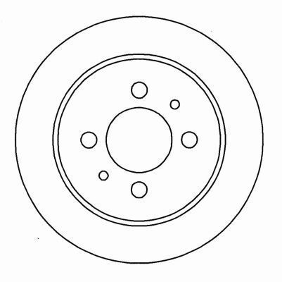 A.B.S. Bremseskive 16474 fuld 260mm 10mm for PROTON
