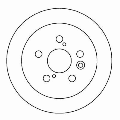 A.B.S. Bremseskive 15990 fuld 269mm 10mm for LEXUS TOYOTA
