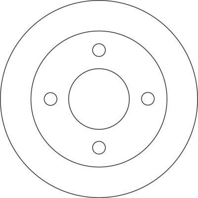 A.B.S. Bremseskive 16065 fuld 214mm 12mm for NISSAN