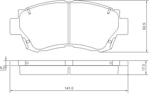 A.B.S. Bremseklodser 36713 for TOYOTA LEXUS