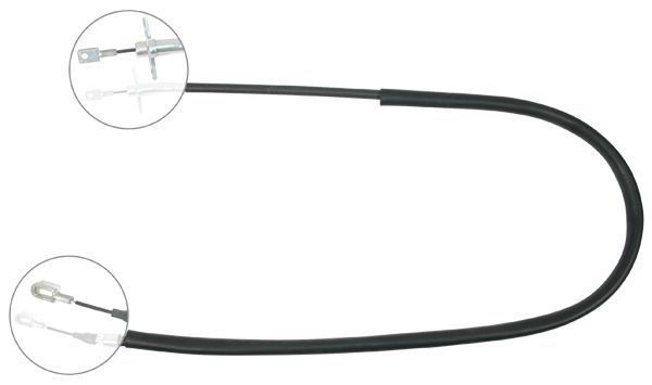 A.B.S. Håndbremsekabel k16407 for MERCEDES-BENZ VAG