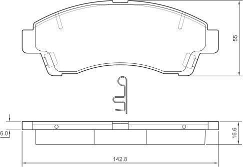 A.B.S. Bremseklodser 37091 for MAZDA