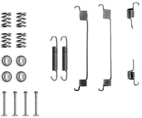 A.B.S. Tilbehørssæt, bremsebakker 0672q for PEUGEOT LANCIA FIAT FORD DACIA