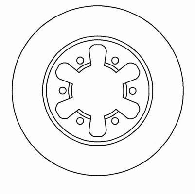 A.B.S. Bremseskive 16020 ventileret 250mm 22mm for NISSAN