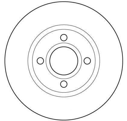 A.B.S. Bremseskive 16075 ventileret 278mm 24mm for FORD