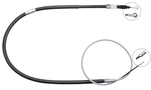 A.B.S. Håndbremsekabel k14033 for VW VAG