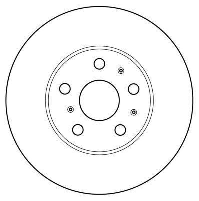 A.B.S. Bremseskive 16021 ventileret 255mm 22mm for TOYOTA
