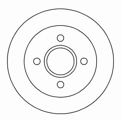 A.B.S. Bremseskive 16375 fuld 253mm 10mm for FORD PANTHER FORD USA