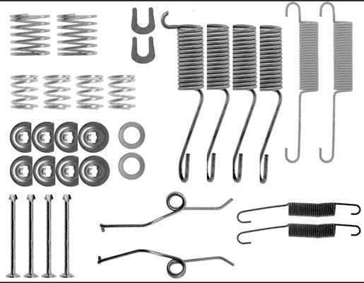 A.B.S. Tilbehørssæt, bremsebakker 0697q for TOYOTA VAG
