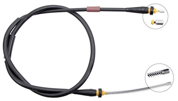 A.B.S. Håndbremsekabel k17274 for RENAULT