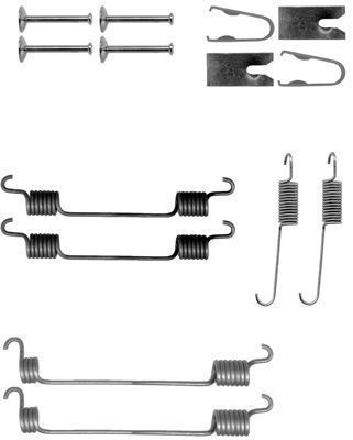 A.B.S. Tilbehørssæt, bremsebakker 0797q for TOYOTA