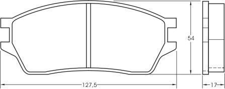 A.B.S. Bremseklodser 36641 for HONDA