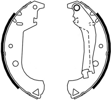 A.B.S. Bremsebakkesæt 9119 for FIAT
