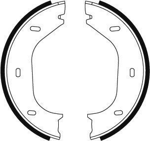 A.B.S. Bremsebakkesæt, parkeringsbremse 8020 for ALFAROME/FIAT/LANCI BMW