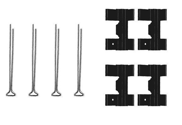A.B.S. Tilbehørssæt, skivebremsebelægning 0951q for AUSTIN TRIUMPH LAND ROVER FORD ROVER
