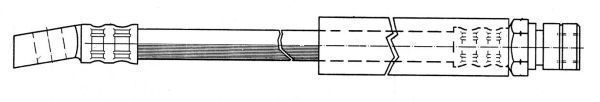 A.B.S. Bremseslange sl3295 for OPEL VAUXHALL