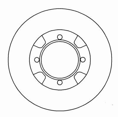 A.B.S. Bremseskive 15508 fuld 229mm 14mm for MAZDA