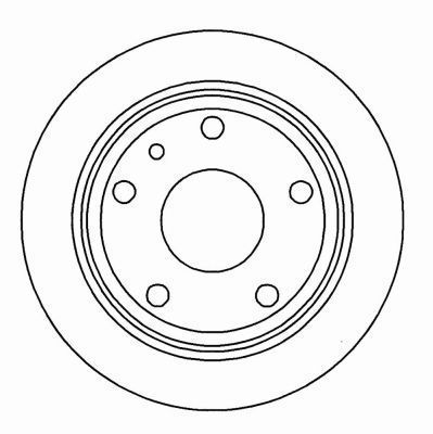 A.B.S. Bremseskive 15768 fuld 284mm 10mm for BMW