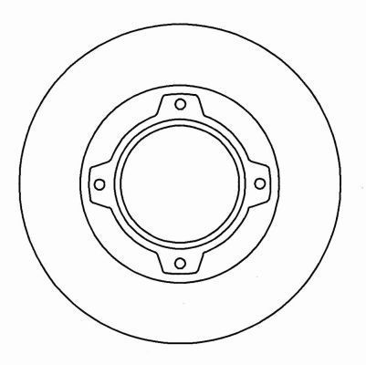 A.B.S. Bremseskive 16011 fuld 226mm 10mm for SUBARU