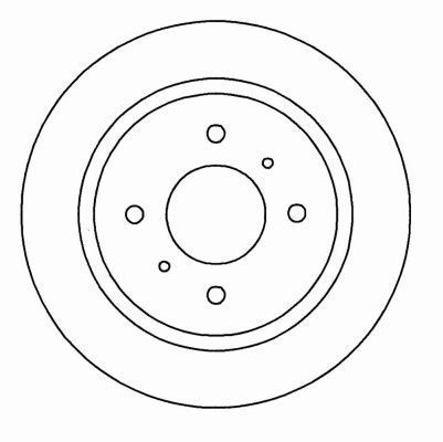 A.B.S. Bremseskive 16018 fuld 290mm 10mm for NISSAN