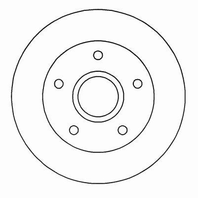 A.B.S. Bremseskive 16027 ventileret 255mm 22mm for MAZDA