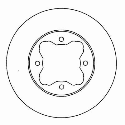 A.B.S. Bremseskive 16038 ventileret 260mm 23mm for HONDA ROVER